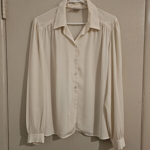 Chic Cream Women's Blouse